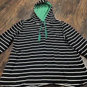 Susan Graver Weekend Hoodie 3-Button Pullover‎ Sweater Cozy Warm